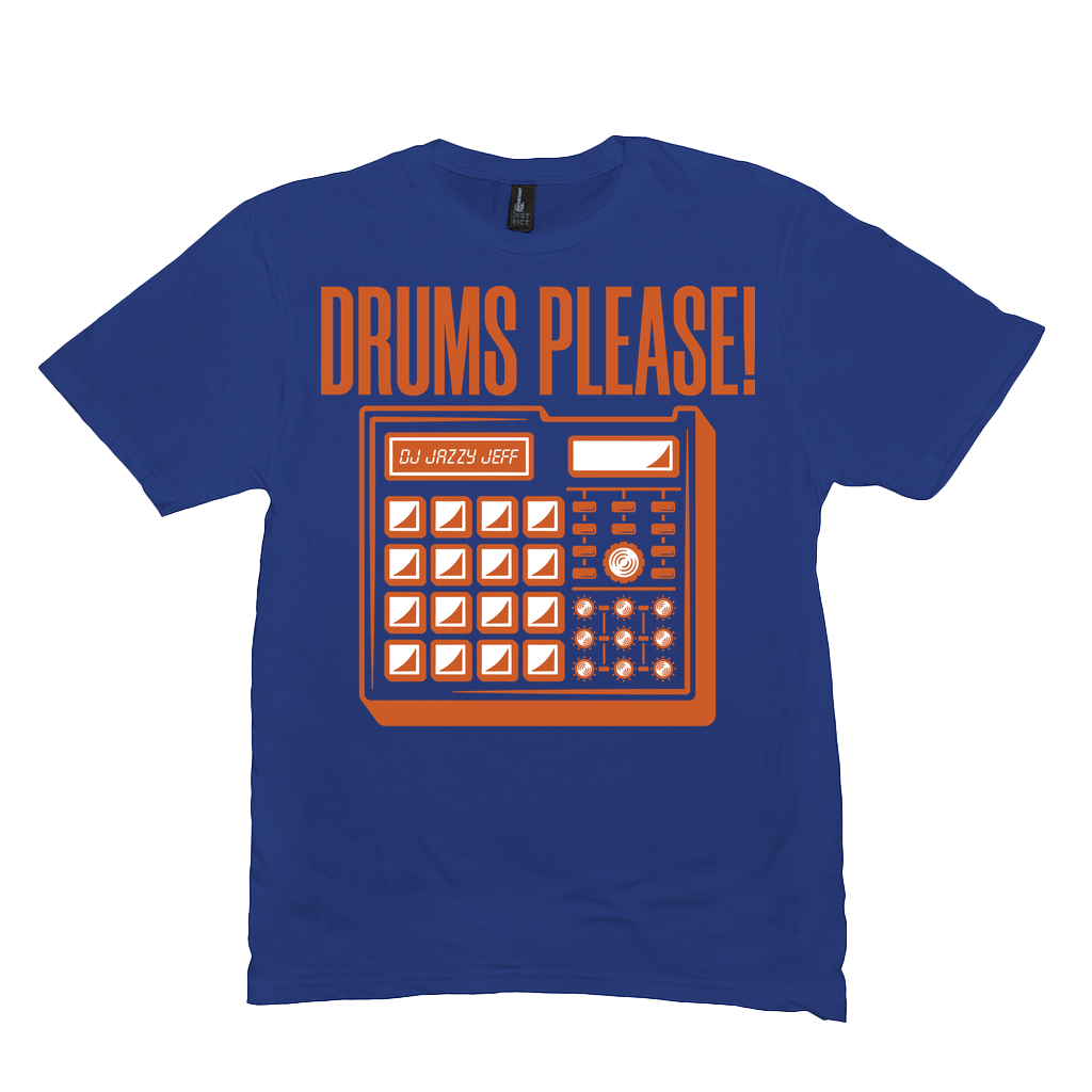 Drums Please Tee - Royal Blue