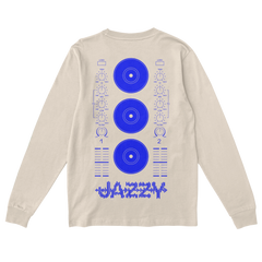Blue Equalizer Jazzy Long Sleeve Tee